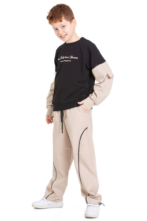 Erkek Çocuk 2 İplik Kol Cepli Alt-Üst Takım P1076