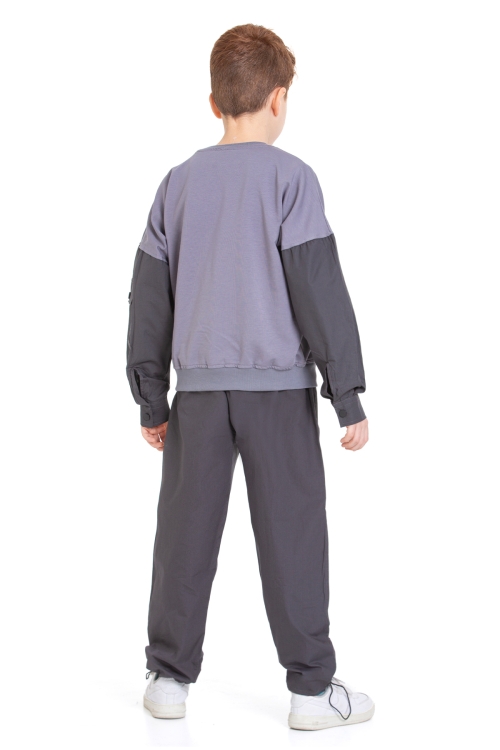 Erkek Çocuk 2 İplik Kol Cepli Alt-Üst Takım P1076