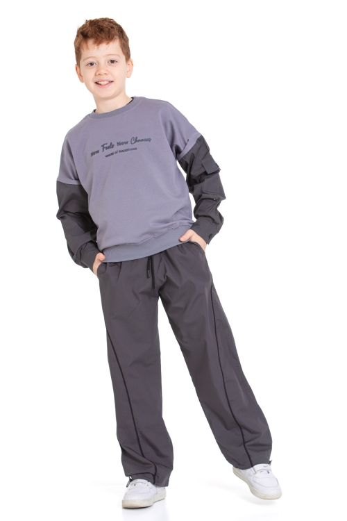 Erkek Çocuk 2 İplik Kol Cepli Alt-Üst Takım P1076