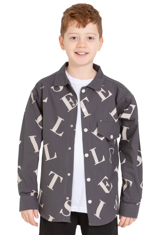 Erkek Çocuk 2li Takım (%100 Poplin Pamuk Gömlek+T-Shirt) P1080