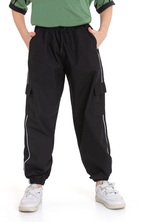 Erkek Çocuk 2li Takım (Jogger Paraşüt Pantolon+T-Shirt) P1167-69