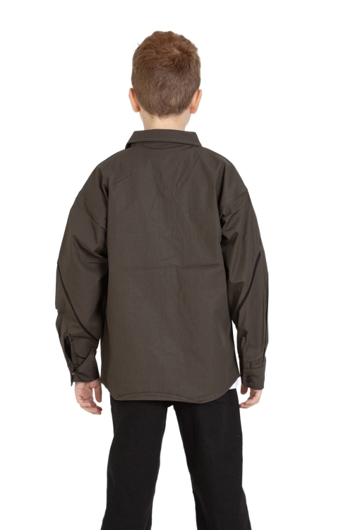 Erkek Çocuk 2li Takım (%100 Poplin Pamuk Gömlek+T-Shirt) P1083