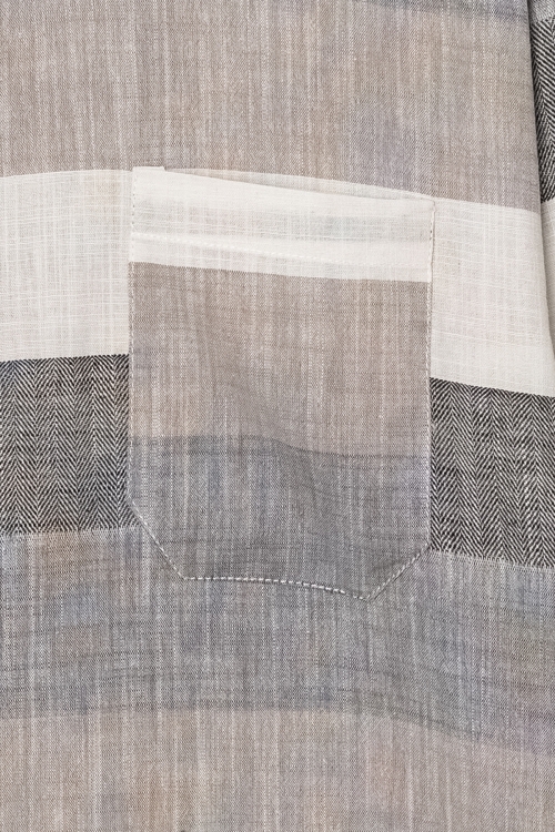 Erkek Çocuk Renk Desenli Keten Gömlek P1008