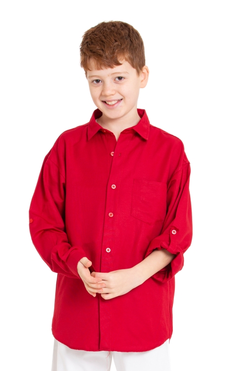 Erkek Çocuk Terikoton Gömlek 4-14 Yaş P094