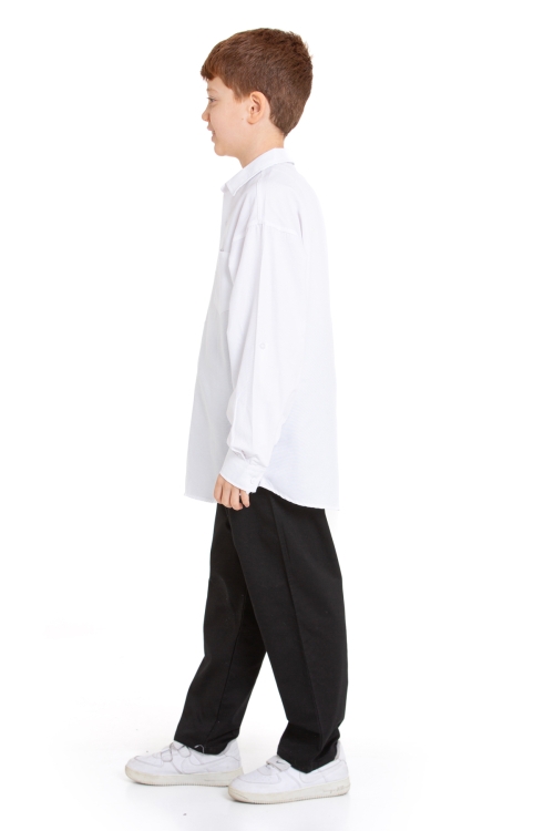 Erkek Çocuk Terikoton Gömlek 4-14 Yaş P094