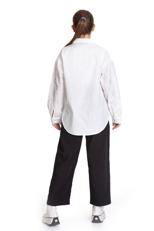 Kız Çocuk 2li Alt-Üst Takım (Pantolon+Gömlek) P1095