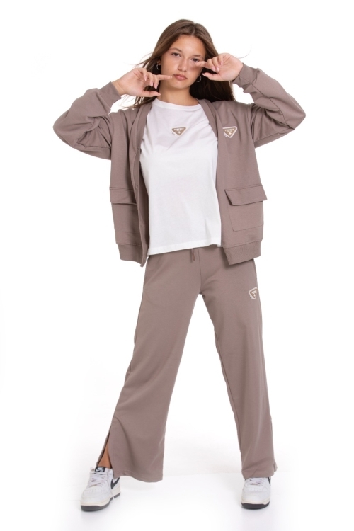 Kız Çocuk 3lü Takım (Hırka+T-Shirt+Alt) 2 İplik  1217.1