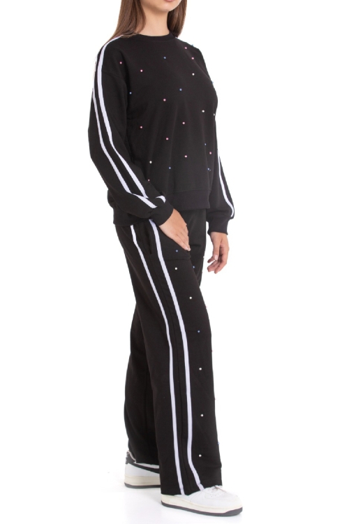 Kız Çocuk Boncuk Süslemeli 2 İplik Alt-Üst Takım 12222.1