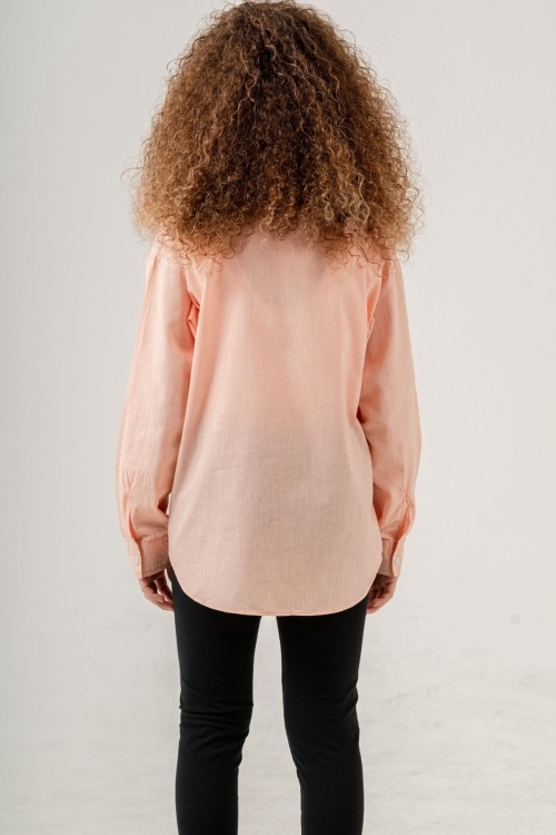 Kız Çocuk Flam Pamuk Gömlek P1085