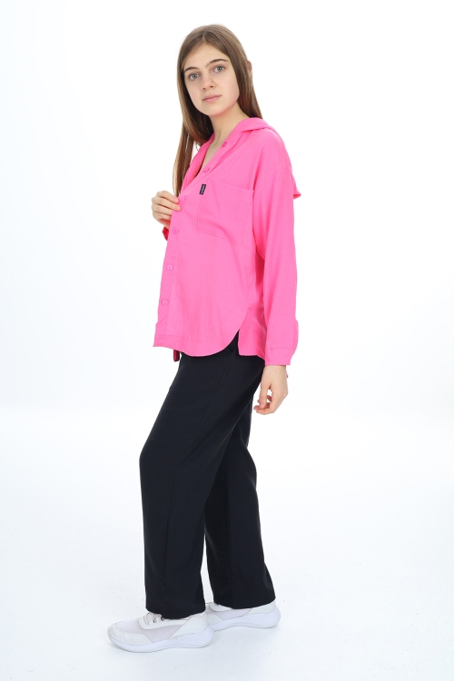 Kız Çocuk Flamlı Pamuk Alt Üst Takım P309