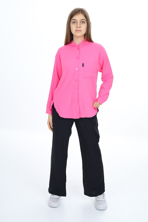 Kız Çocuk Flamlı Pamuk Alt Üst Takım P309