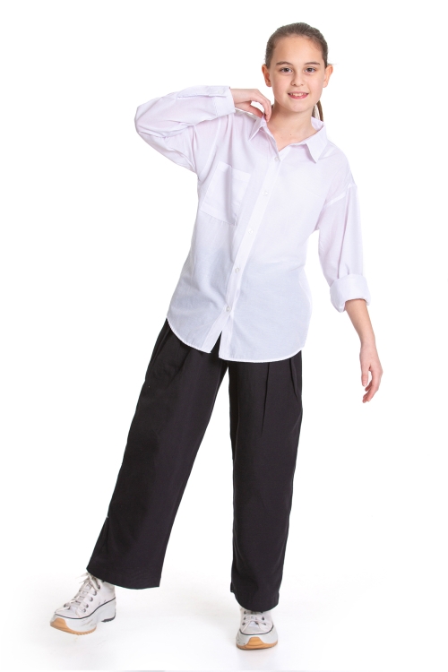 Kız Çocuk Gömlek ve Pantolonlu Alt-Üst Takım P1155