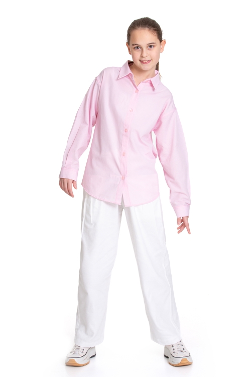 Kız Çocuk Gömlek ve Pantolonlu Alt-Üst Takım P1155