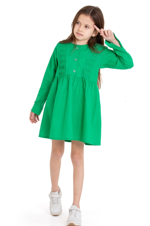 Kız Çocuk Pile Fırfır Detaylı Elbise P1017