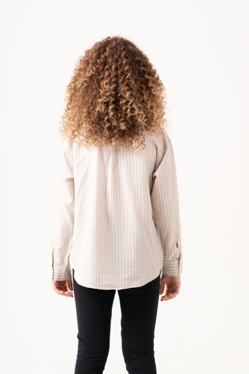 Kız Çocuk Taş Süslemeli Gömlek P1079