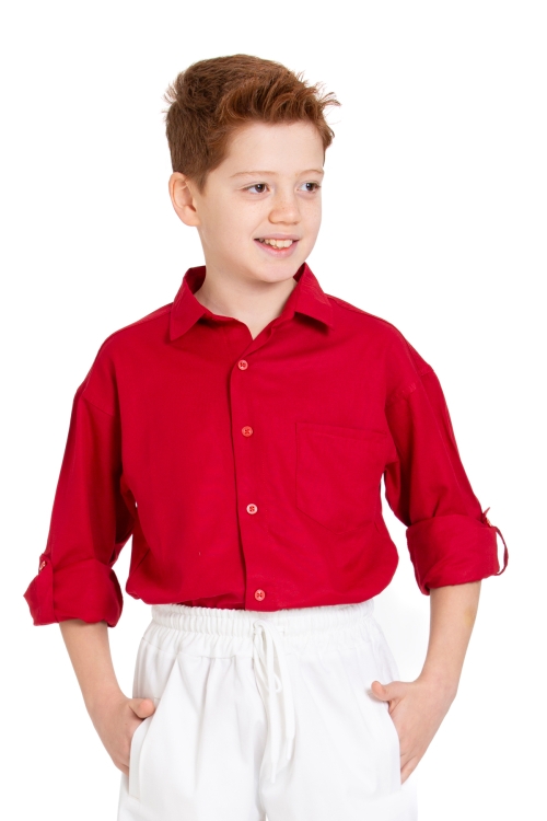 Erkek Çocuk Terikoton Gömlek 4-14 Yaş P094